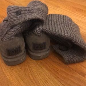 Grey Knit UGGS